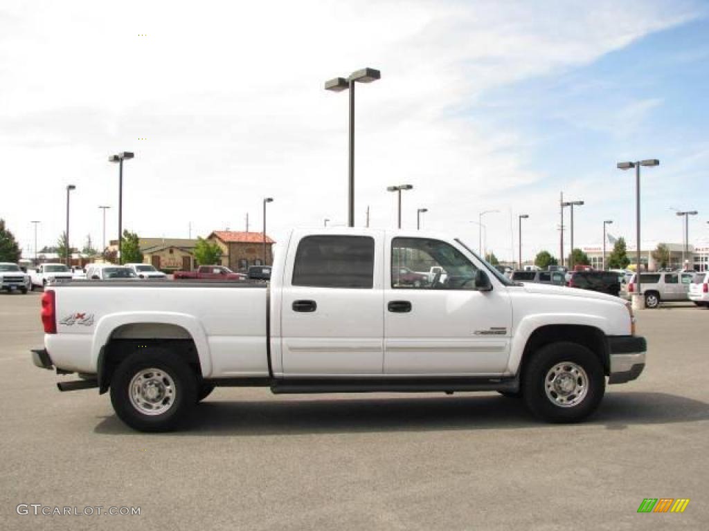2003 Silverado 2500HD LT Crew Cab 4x4 - Summit White / Medium Gray photo #4