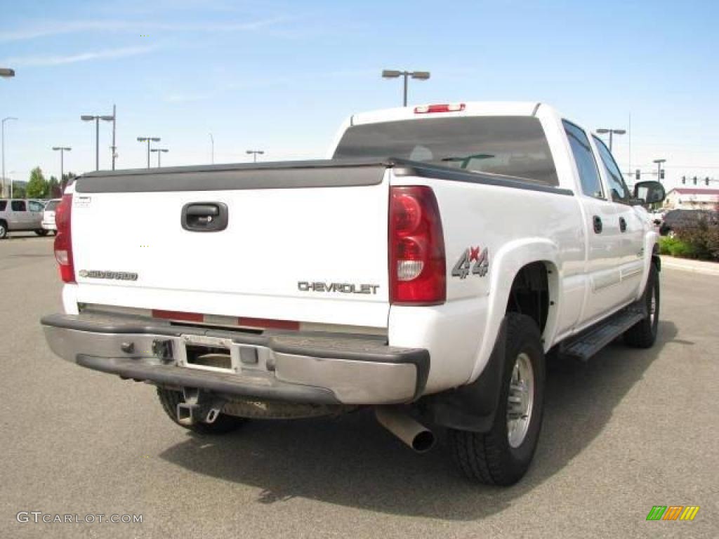 2003 Silverado 2500HD LT Crew Cab 4x4 - Summit White / Medium Gray photo #5