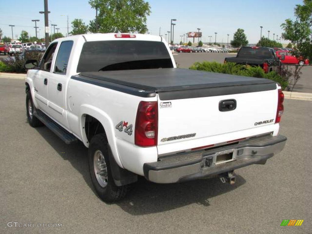 2003 Silverado 2500HD LT Crew Cab 4x4 - Summit White / Medium Gray photo #6