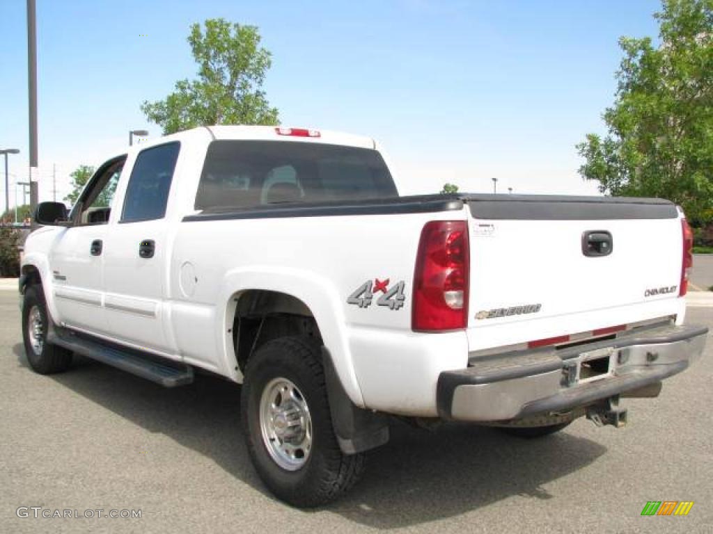 2003 Silverado 2500HD LT Crew Cab 4x4 - Summit White / Medium Gray photo #7