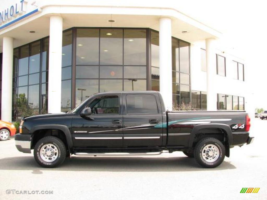 2003 Silverado 2500HD LS Crew Cab 4x4 - Black / Dark Charcoal photo #1