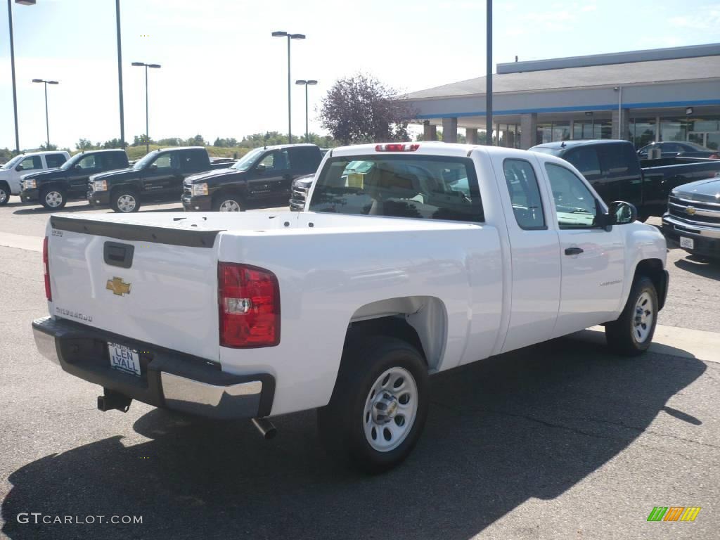 2009 Silverado 1500 Extended Cab - Summit White / Dark Titanium photo #6