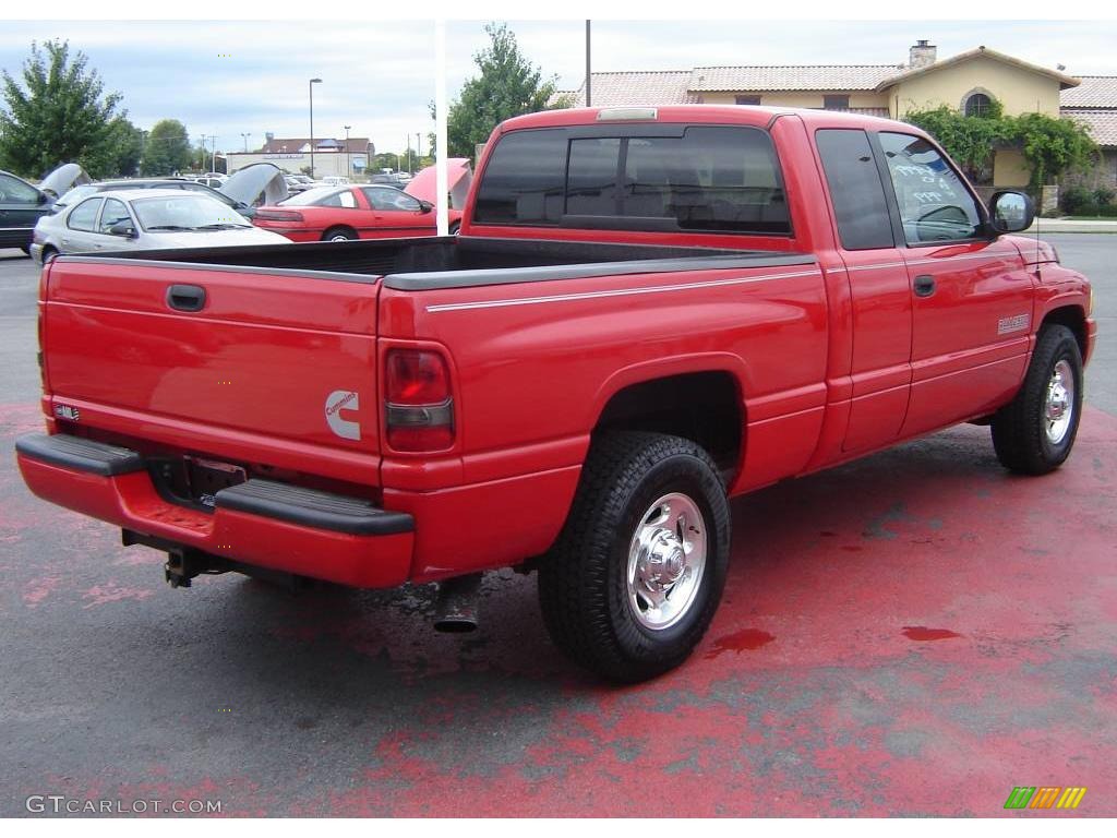 2000 Ram 2500 SLT Extended Cab - Flame Red / Agate photo #5