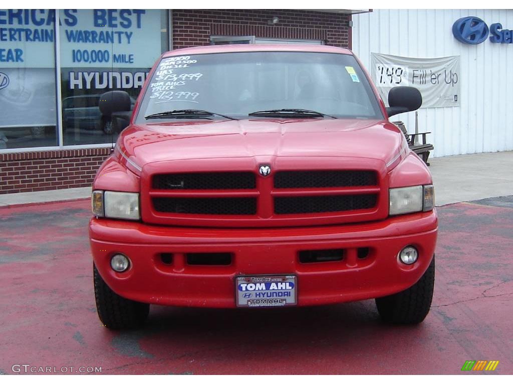 2000 Ram 2500 SLT Extended Cab - Flame Red / Agate photo #8