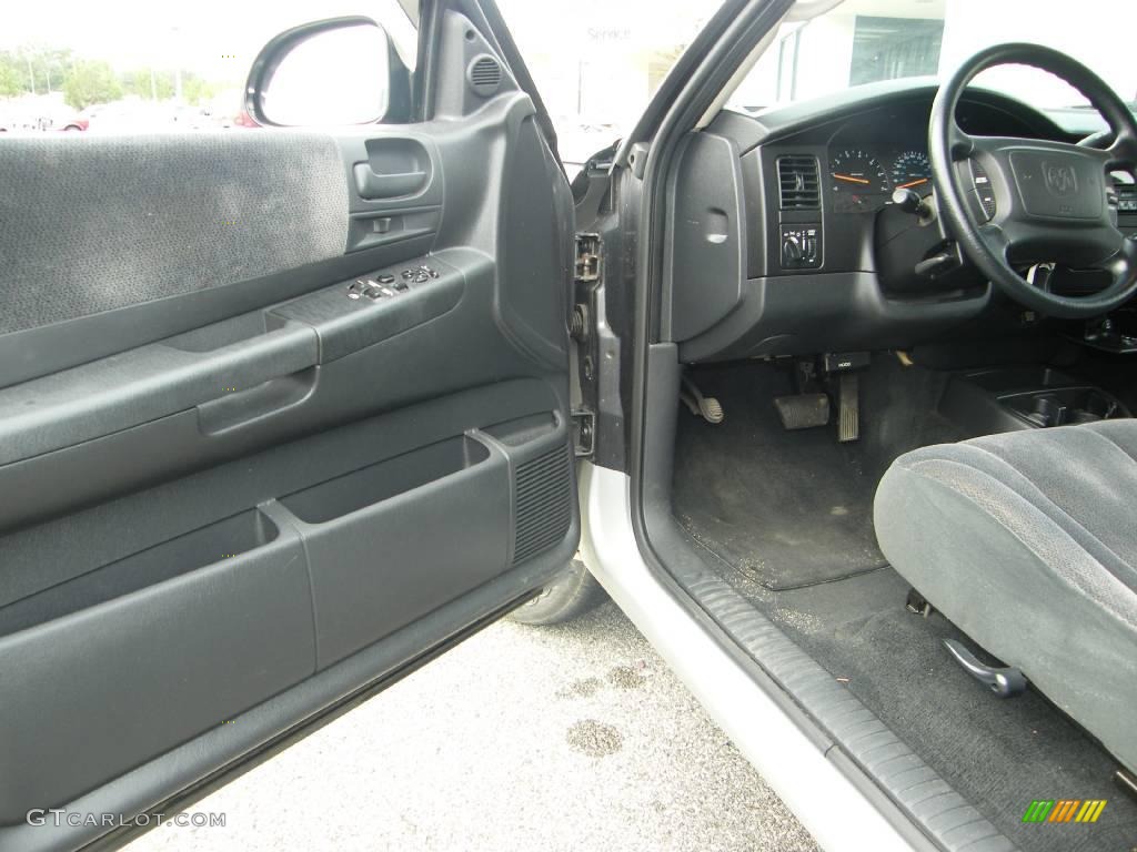 2001 Dakota SLT Club Cab - Graphite Gray Pearl Metallic / Dark Slate Gray photo #13