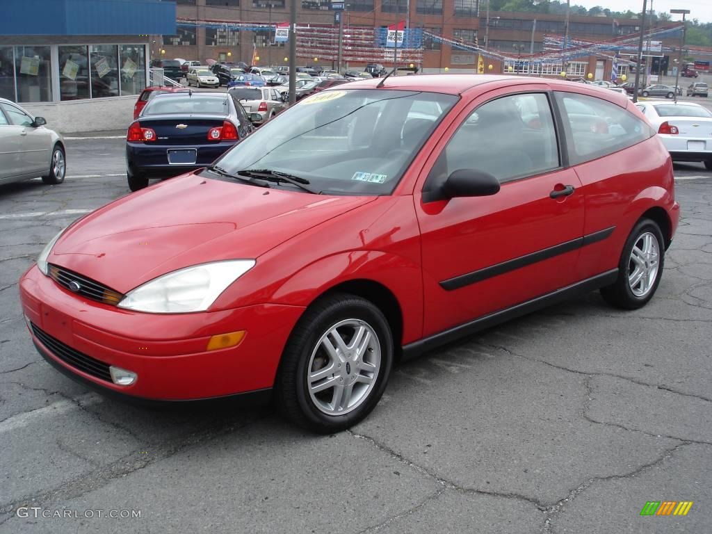 2000 Focus ZX3 Coupe - Infra-Red / Dark Charcoal photo #17