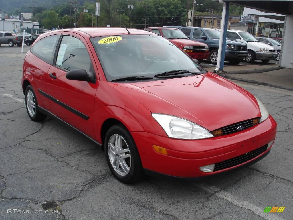 2000 Focus ZX3 Coupe - Infra-Red / Dark Charcoal photo #19