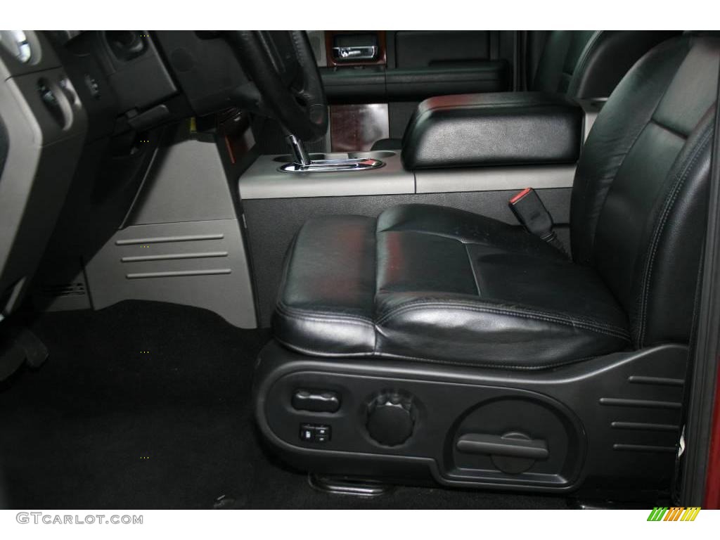 2005 F150 Lariat SuperCrew - Dark Toreador Red Metallic / Black photo #7