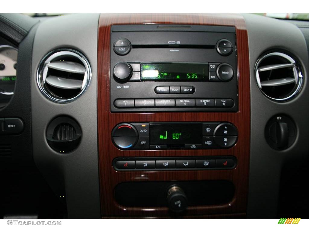 2005 F150 Lariat SuperCrew - Dark Toreador Red Metallic / Black photo #10