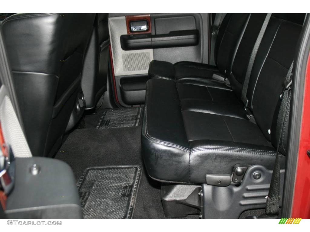 2005 F150 Lariat SuperCrew - Dark Toreador Red Metallic / Black photo #18