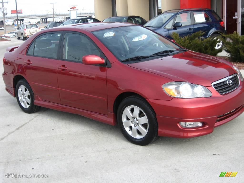 Impulse Red Toyota Corolla