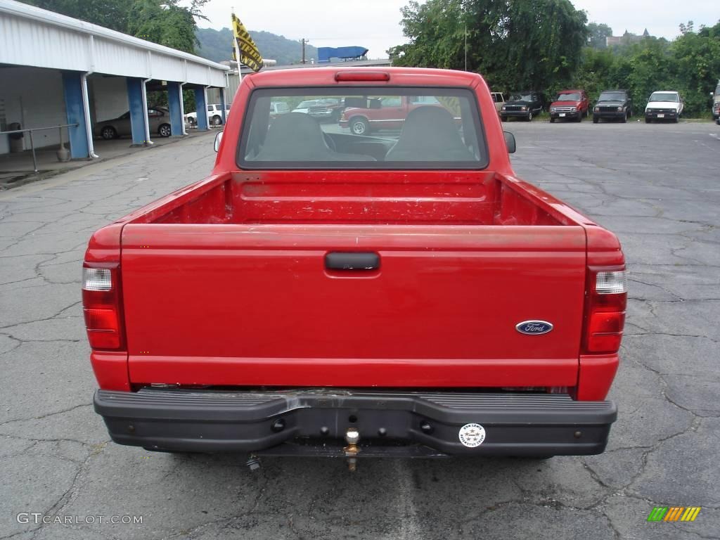 2001 Ranger Regular Cab - Bright Red / Dark Graphite photo #3