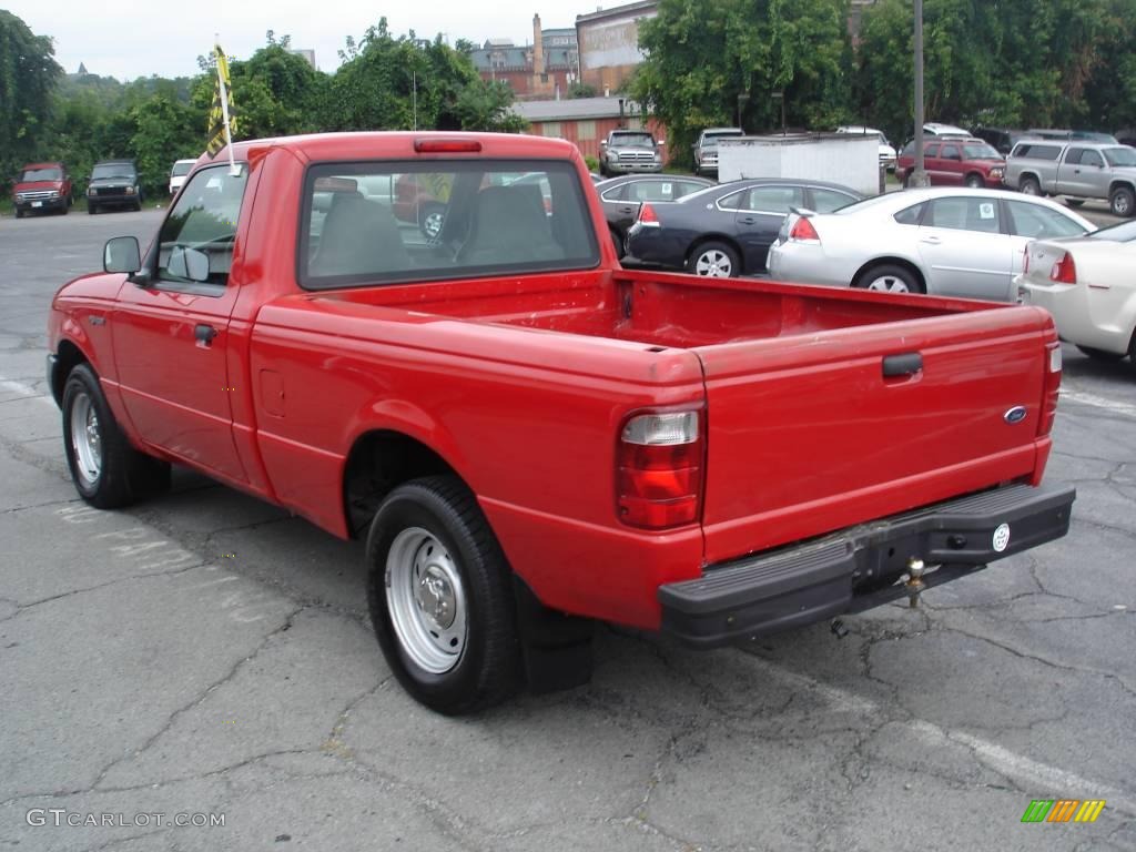 2001 Ranger Regular Cab - Bright Red / Dark Graphite photo #5