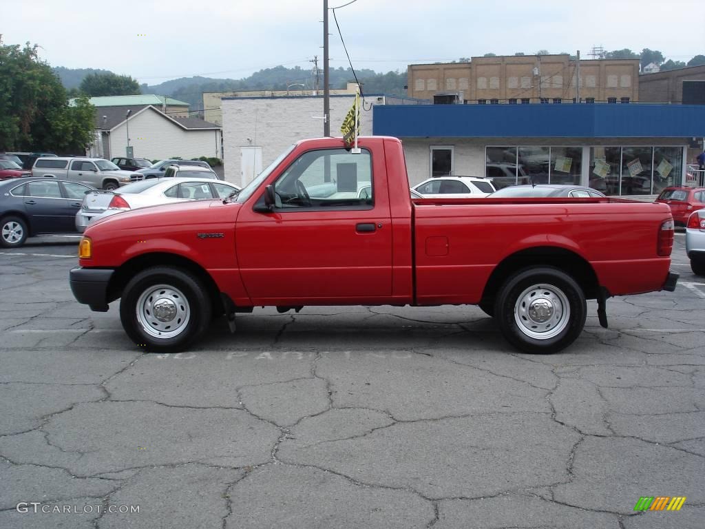 2001 Ranger Regular Cab - Bright Red / Dark Graphite photo #6