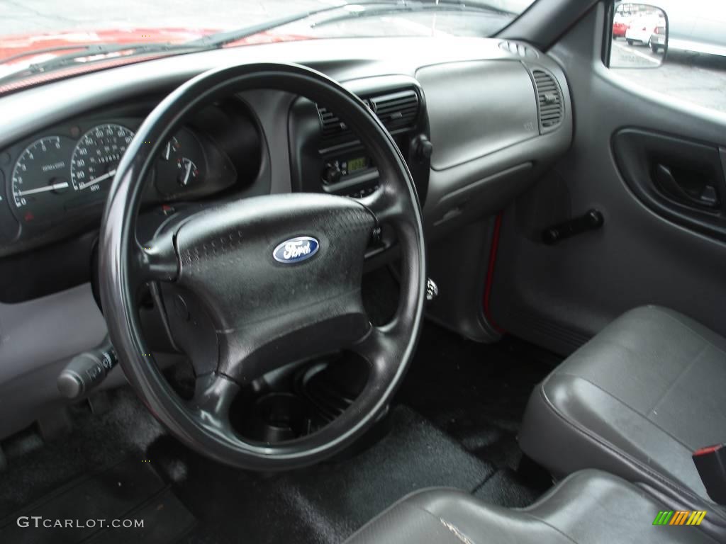 2001 Ranger Regular Cab - Bright Red / Dark Graphite photo #8