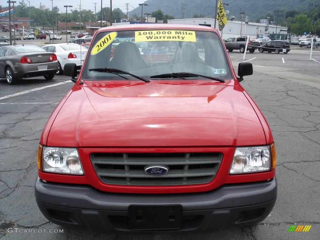 2001 Ranger Regular Cab - Bright Red / Dark Graphite photo #18