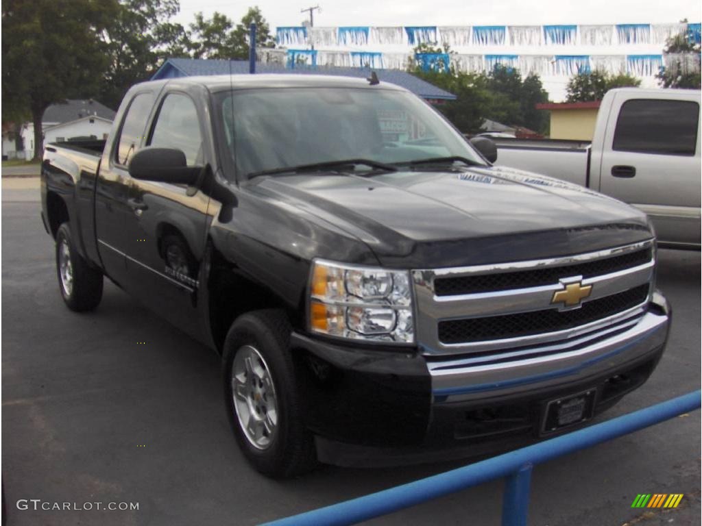 2008 Silverado 1500 LT Extended Cab - Black / Ebony photo #4