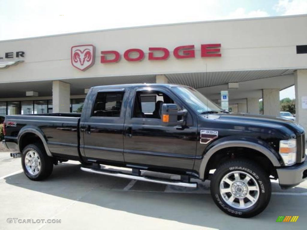 2008 F350 Super Duty FX4 Crew Cab 4x4 - Black / Black photo #2