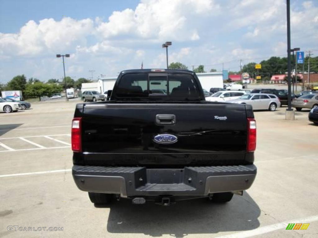 2008 F350 Super Duty FX4 Crew Cab 4x4 - Black / Black photo #5