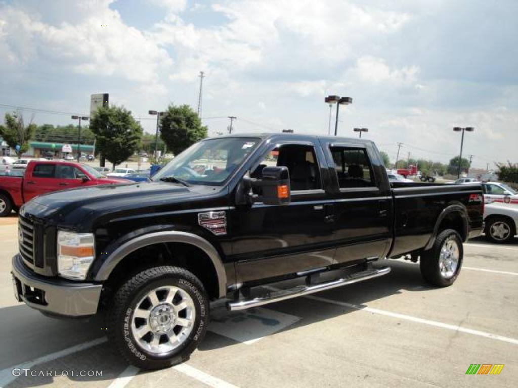 2008 F350 Super Duty FX4 Crew Cab 4x4 - Black / Black photo #8