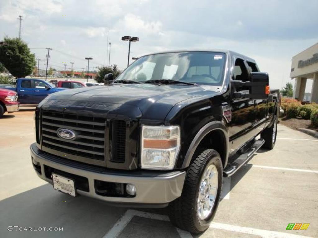 2008 F350 Super Duty FX4 Crew Cab 4x4 - Black / Black photo #9