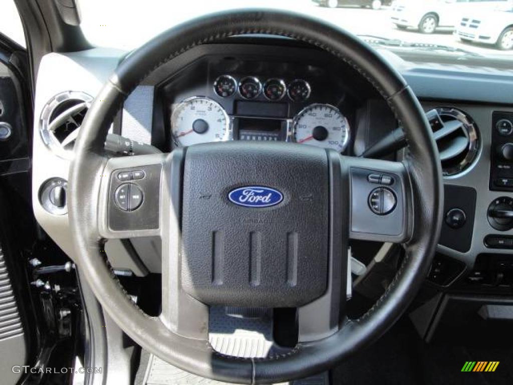 2008 F350 Super Duty FX4 Crew Cab 4x4 - Black / Black photo #30
