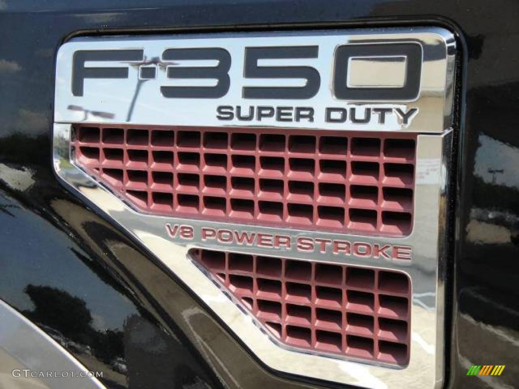 2008 F350 Super Duty FX4 Crew Cab 4x4 - Black / Black photo #38