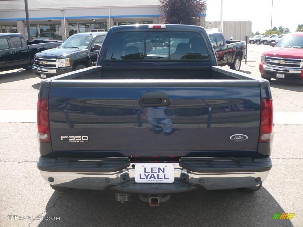 2003 F350 Super Duty Lariat Crew Cab 4x4 Dually - True Blue Metallic / Dark Flint photo #5