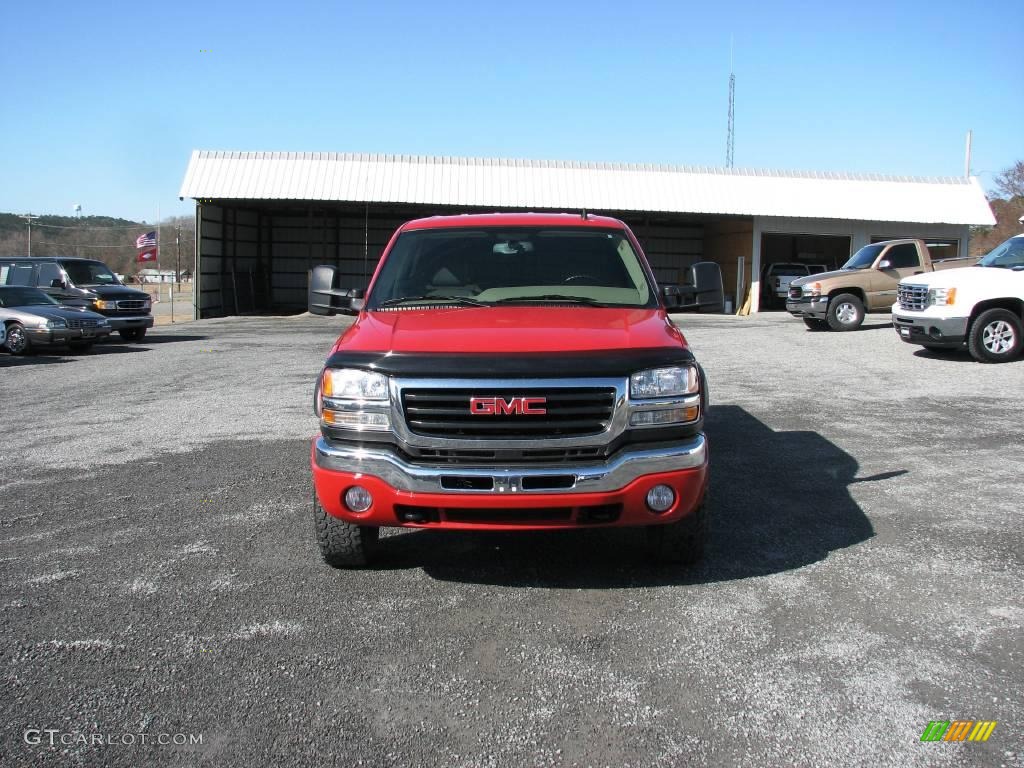 2006 Sierra 2500HD SLT Crew Cab 4x4 - Fire Red / Neutral photo #3