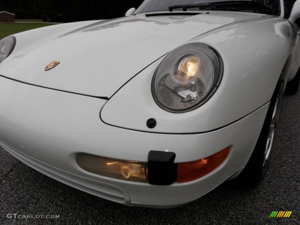 1995 911 Carrera Cabriolet - Grand Prix White / Midnight Blue photo #15