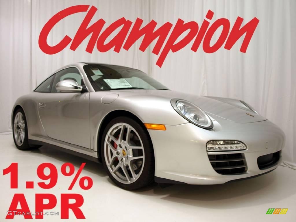 2009 911 Targa 4S - Arctic Silver Metallic / Stone Grey photo #1