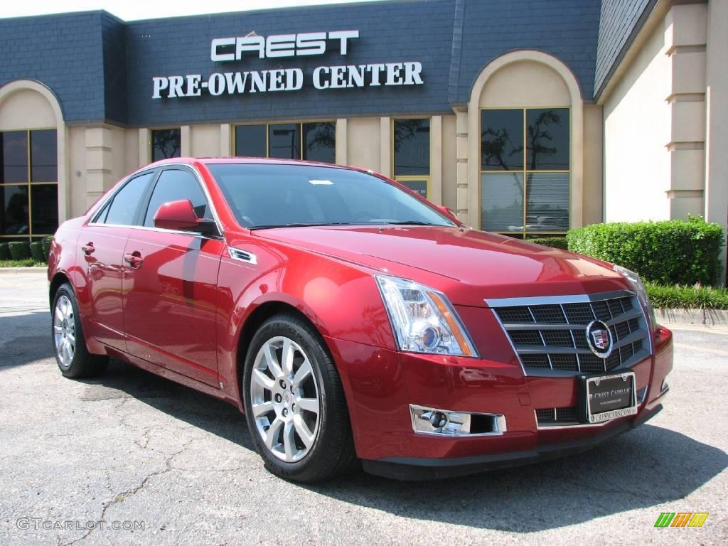 Crystal Red Cadillac CTS