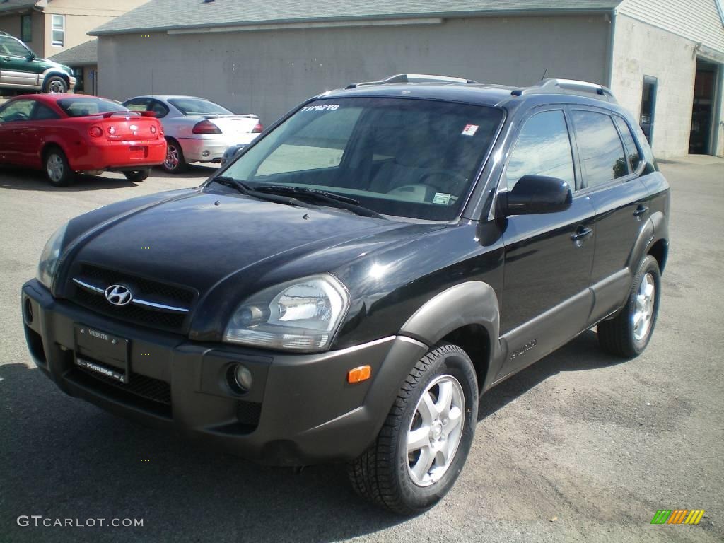 2005 Tucson GLS V6 - Obsidian Black / Gray photo #1