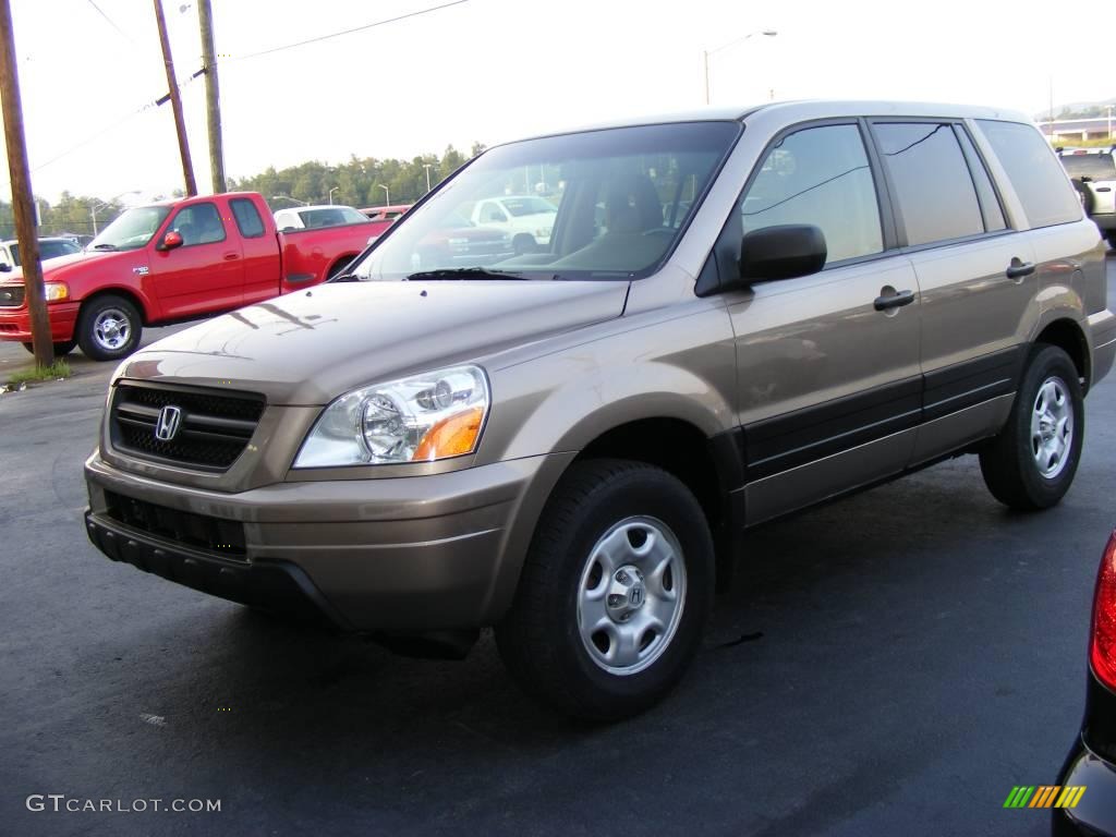 2003 Pilot LX 4WD - Sandstone Metallic / Saddle photo #1