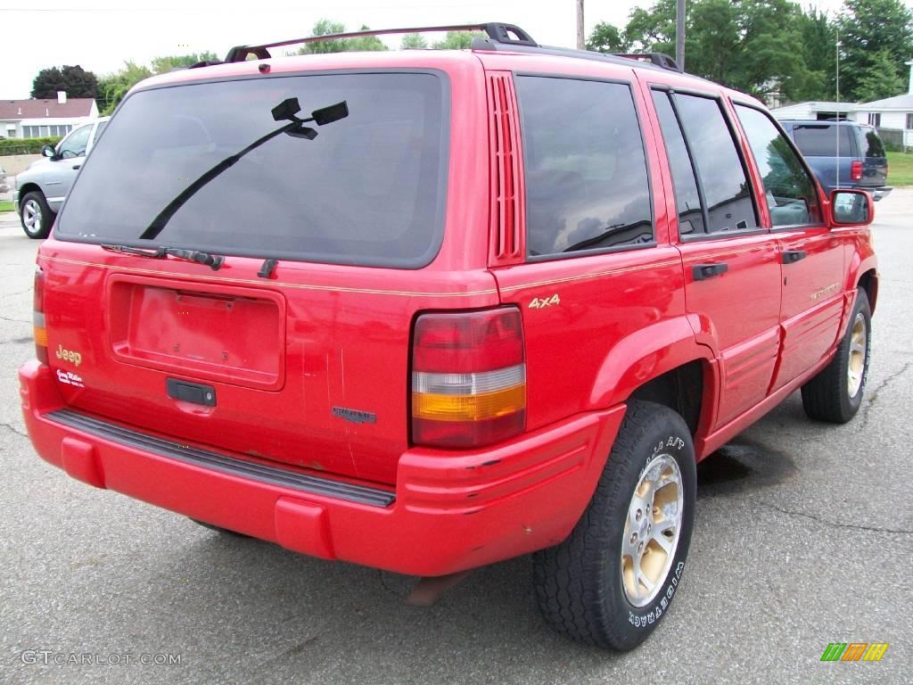 1996 Grand Cherokee Limited 4x4 - Flame Red / Agate photo #6