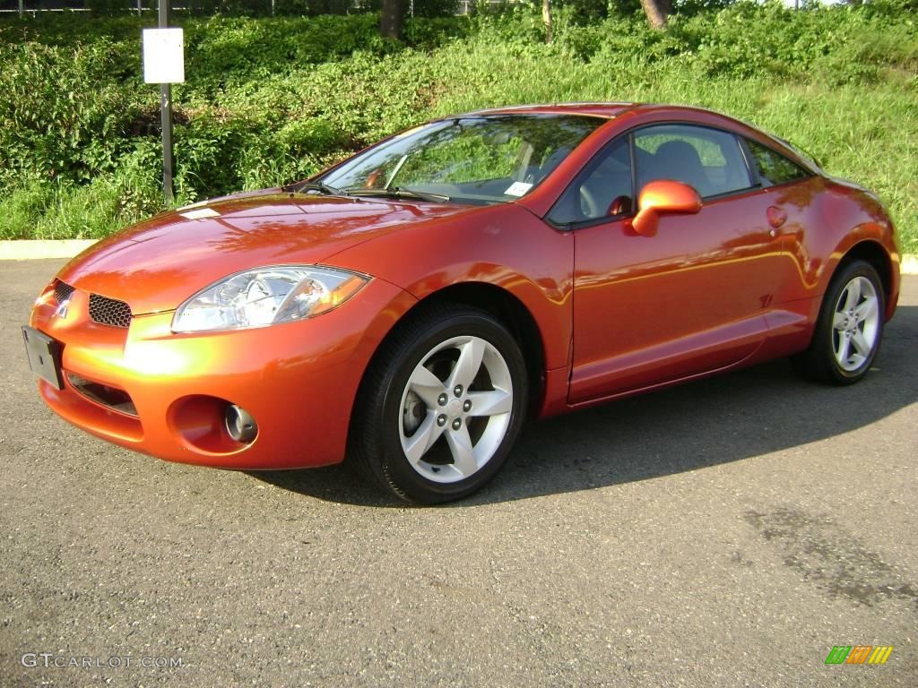 2006 Eclipse GS Coupe - Sunset Orange Pearlescent / Dark Charcoal photo #2