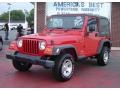 2006 Flame Red Jeep Wrangler Sport 4x4 Right Hand Drive  photo #1