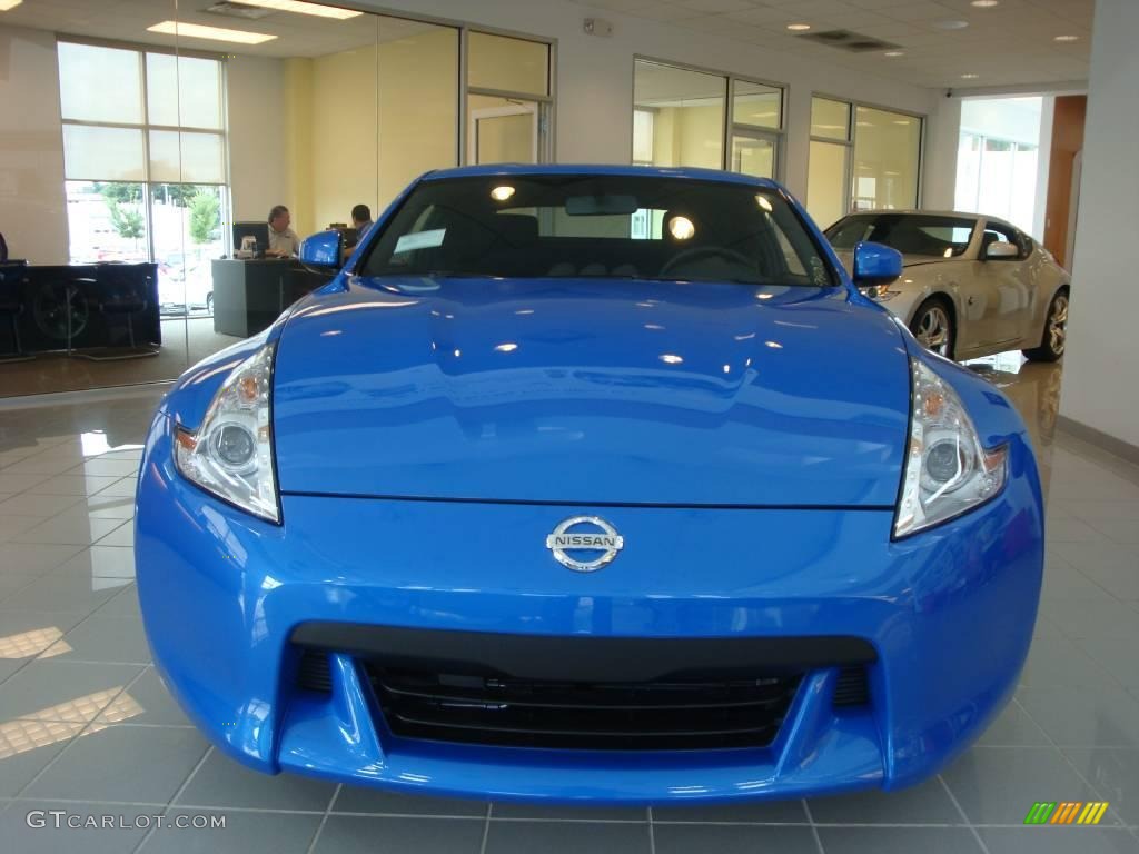 2009 370Z Coupe - Monterey Blue / Black Cloth photo #2