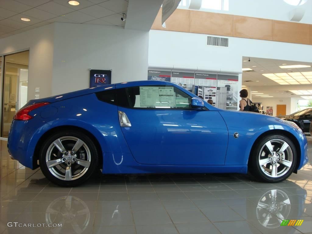 2009 370Z Coupe - Monterey Blue / Black Cloth photo #12