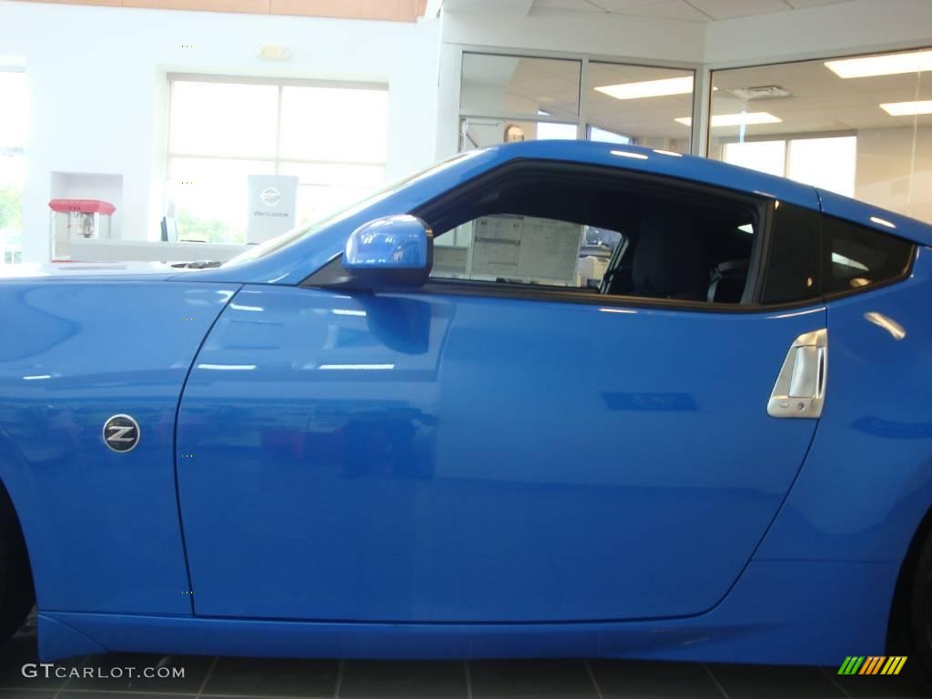 2009 370Z Coupe - Monterey Blue / Black Cloth photo #17