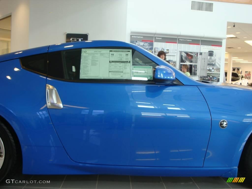 2009 370Z Coupe - Monterey Blue / Black Cloth photo #21