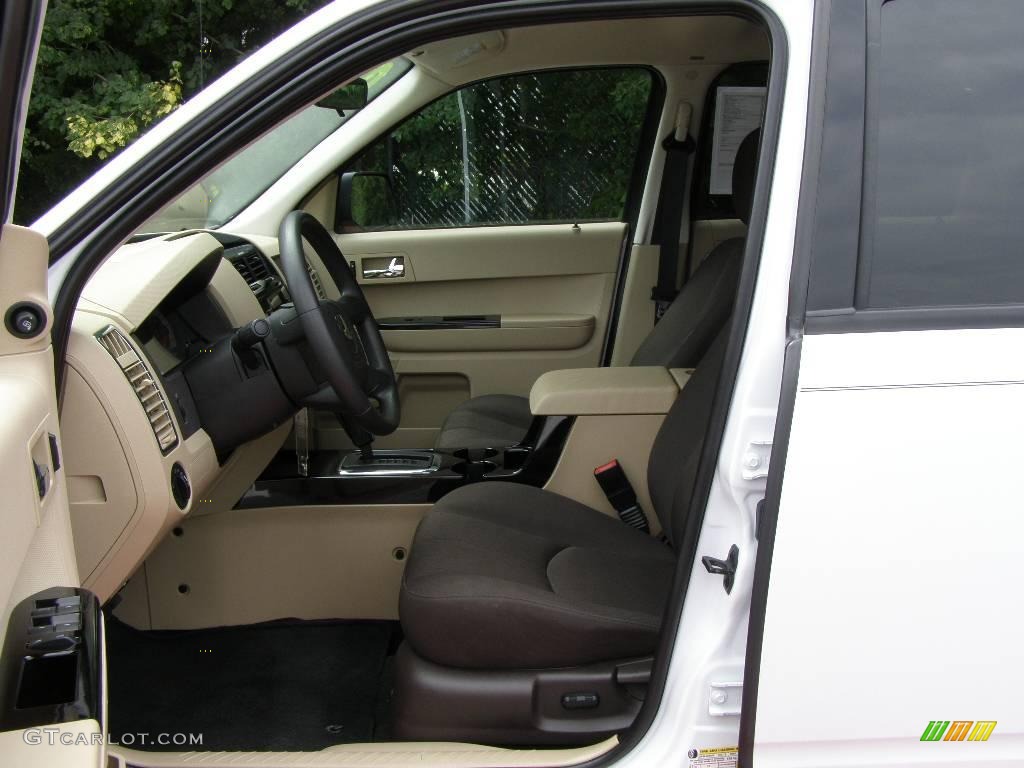 2008 Tribute s Touring 4WD - Classic White / Camel Beige photo #14