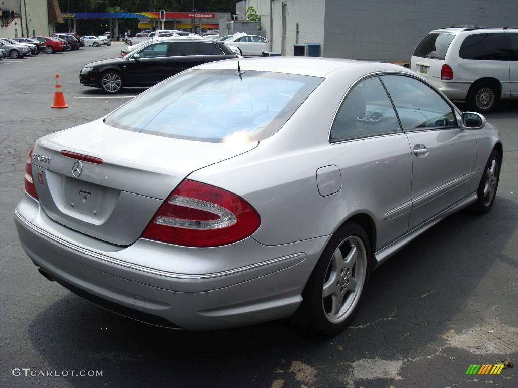 2004 CLK 500 Coupe - Brilliant Silver Metallic / Charcoal photo #7