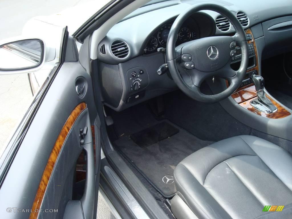 2004 CLK 500 Coupe - Brilliant Silver Metallic / Charcoal photo #12