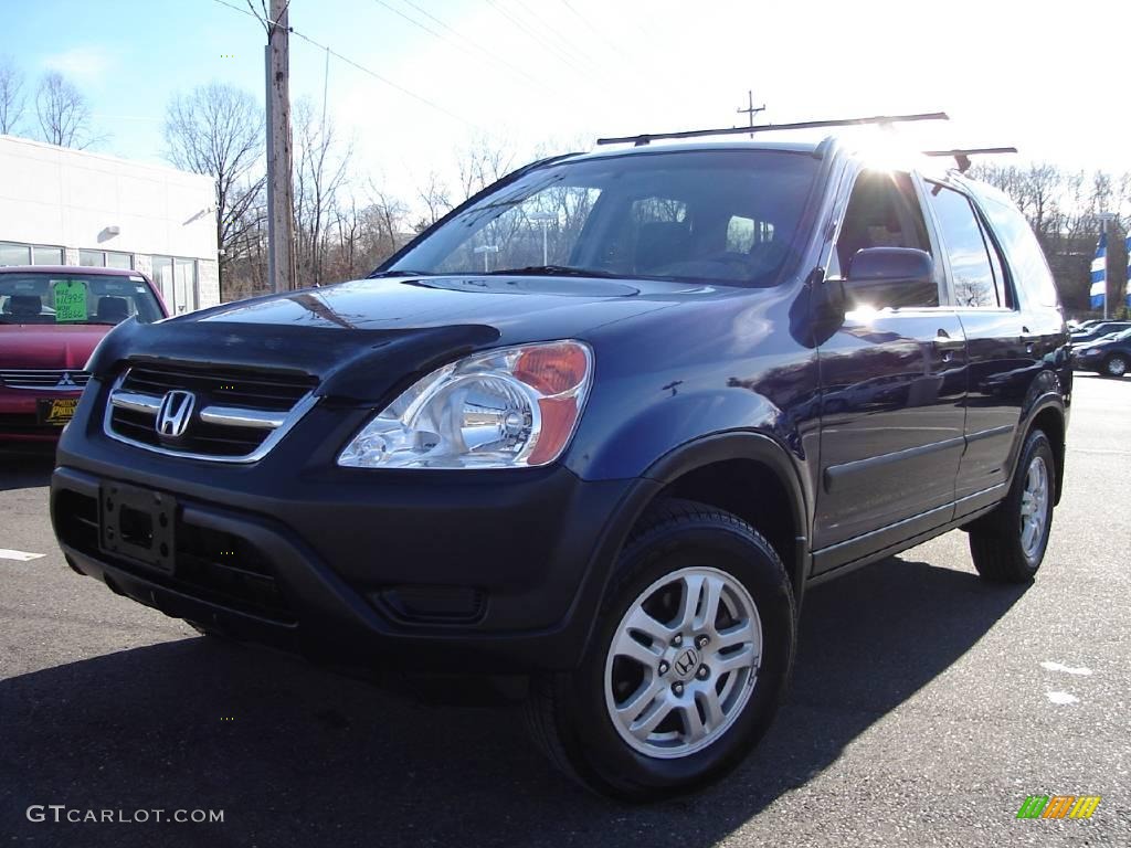 2002 CR-V EX 4WD - Eternal Blue Pearl / Black photo #1