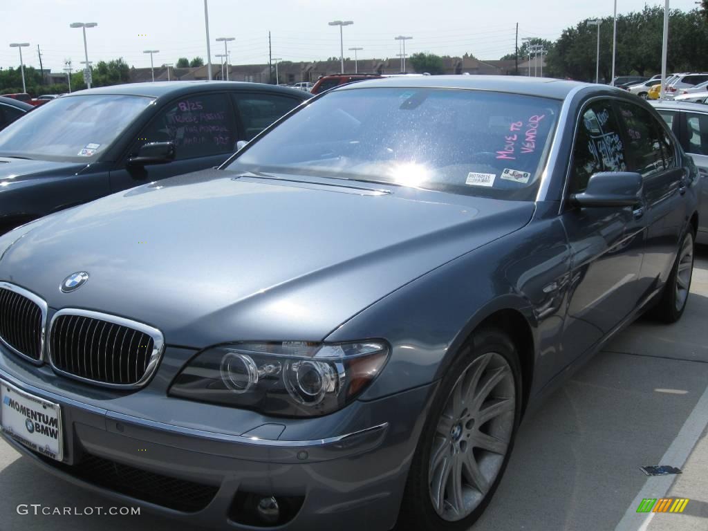 2006 7 Series 750Li Sedan - Michigan Blue Metallic / Basalt Grey/Flannel Grey photo #1