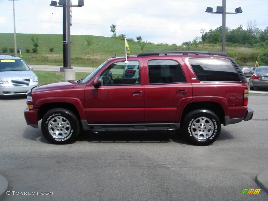 2005 Tahoe Z71 4x4 - Sport Red Metallic / Tan/Neutral photo #5