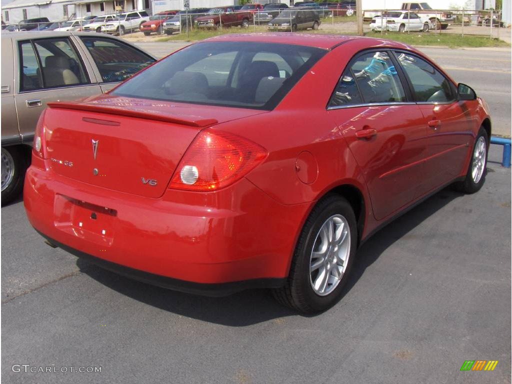 2006 G6 V6 Sedan - Crimson Red / Ebony photo #3