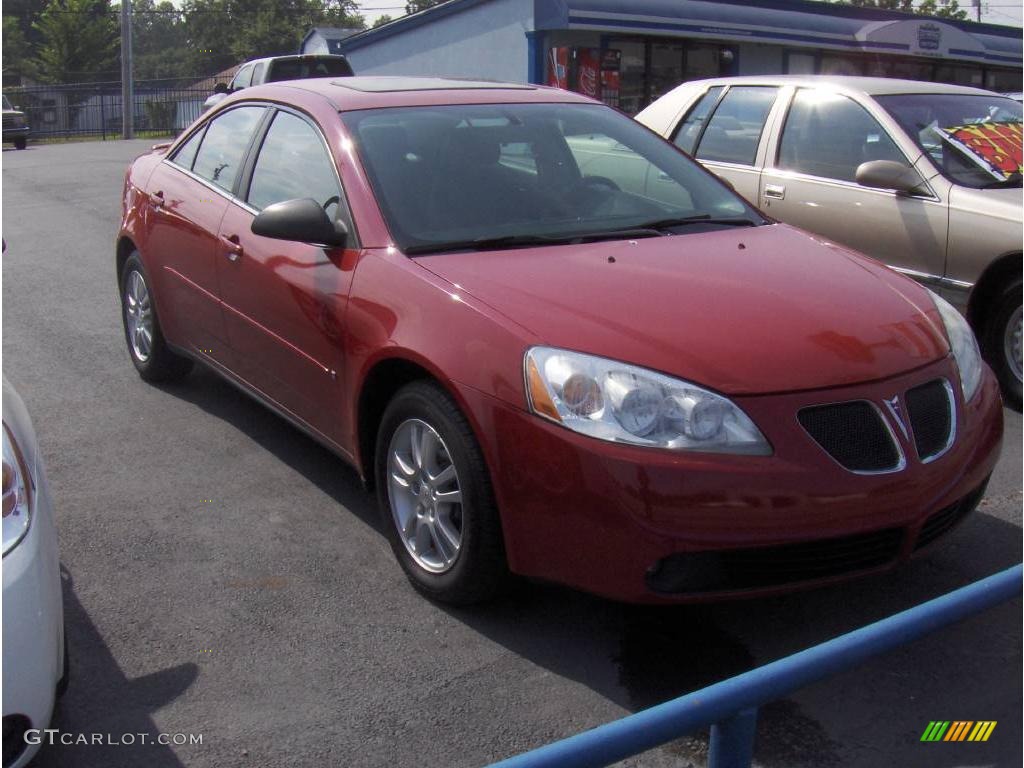 2006 G6 V6 Sedan - Crimson Red / Ebony photo #4
