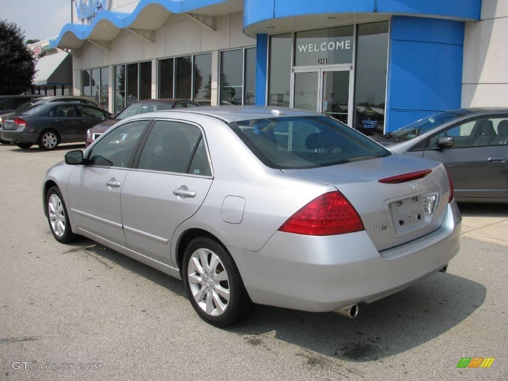 2006 Accord EX-L V6 Sedan - Alabaster Silver Metallic / Black photo #4